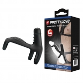 Черная вибронасадка на пенис Vibrating Penis Sling - Baile - в Стерлитамаке купить с доставкой