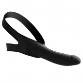 Черный кляп-страпон Masters Mini Face Fuck Strap-On - 14 см. - XR Brands - купить с доставкой в Стерлитамаке