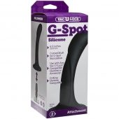 Черная изогнутая насадка Vac-U-Lock G-Spot - 16,5 см. - Doc Johnson - купить с доставкой в Стерлитамаке