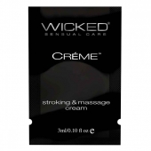 Крем для массажа и мастурбации Wicked Stroking and Massage Creme - 3 мл. - Wicked - купить с доставкой в Стерлитамаке
