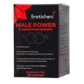 Капсулы для мужчин Erotichard male power с пантогематогеном - 20 капсул (0,370 гр.) - Erotic Hard - купить с доставкой в Стерлитамаке
