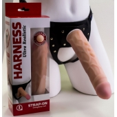 Насадка-фаллос в комплекте с трусиками Harness - 21,6 см. - LOVETOY (А-Полимер) - купить с доставкой в Стерлитамаке