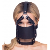 Черный намордник с кляпом-шаром Head Harness With A Gag - Orion - купить с доставкой в Стерлитамаке