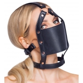 Черный намордник с кляпом-шаром Head Harness With A Gag - Orion - купить с доставкой в Стерлитамаке