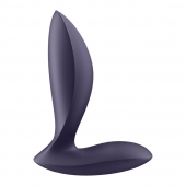 Фиолетовый анальный вибростимулятор Power Plug - Satisfyer - в Стерлитамаке купить с доставкой