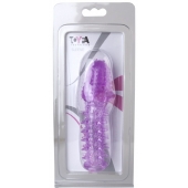 Фиолетовая насадка, удлиняющая половой член - 13,5 см. - Toyfa Basic - в Стерлитамаке купить с доставкой