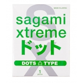 Презерватив Sagami Xtreme Type-E с точками - 1 шт. - Sagami - купить с доставкой в Стерлитамаке