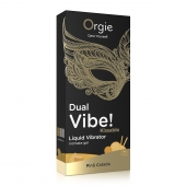Съедобный гель Dual Vibe Pina Colada с эффектом вибрации и вкусом коктейля пина колада - 15 мл. - ORGIE - купить с доставкой в Стерлитамаке