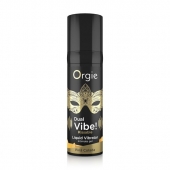 Съедобный гель Dual Vibe Pina Colada с эффектом вибрации и вкусом коктейля пина колада - 15 мл. - ORGIE - купить с доставкой в Стерлитамаке