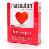 Презервативы Masculan Sensitive plus - 3 шт. - Masculan - купить с доставкой в Стерлитамаке