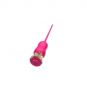 Розовый тонкий стимулятор Nipple Vibrator - 23 см. - I-MOON - купить с доставкой в Стерлитамаке