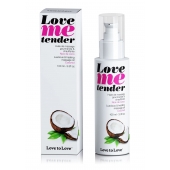 Съедобное согревающее массажное масло Love Me Tender Cocos с ароматом кокоса - 100 мл. - Love to Love - купить с доставкой в Стерлитамаке