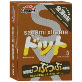 Презервативы Sagami Xtreme FEEL UP с точечной текстурой и линиями прилегания - 3 шт. - Sagami - купить с доставкой в Стерлитамаке