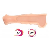 Телесная фантазийная насадка на член Cock Sleeve Size M - KOKOS - в Стерлитамаке купить с доставкой