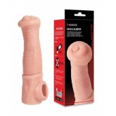 Телесная фантазийная насадка на член Cock Sleeve Size L - KOKOS - в Стерлитамаке купить с доставкой