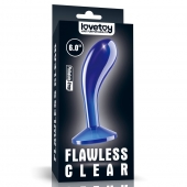 Синяя анальная втулка Flawless Clear Prostate Plug 6.0 - 15 см. - Lovetoy - в Стерлитамаке купить с доставкой