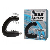 Чёрный массажёр простаты серии Sex Expert - Sex Expert - в Стерлитамаке купить с доставкой