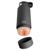 Серый мастурбатор в виде бутылки F*ck Flask - Pipedream - в Стерлитамаке купить с доставкой