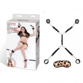 Леопардовая фиксация на матрас для рук и ног Classic Bedspreader - Lux Fetish - купить с доставкой в Стерлитамаке
