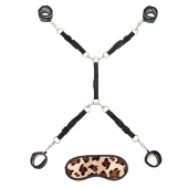 Леопардовая фиксация на матрас для рук и ног Classic Bedspreader - Lux Fetish - купить с доставкой в Стерлитамаке