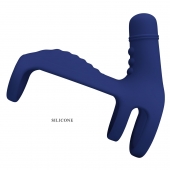 Синяя вибронасадка на пенис Vibrating Penis Sling - Baile - в Стерлитамаке купить с доставкой