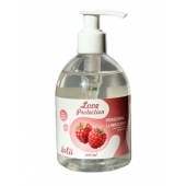 Лубрикант на водной основе Love Protection Raspberry с ароматом малины - 300 мл. - Lola Games - купить с доставкой в Стерлитамаке
