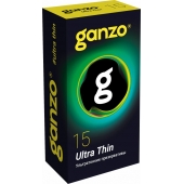 Прозрачные ультратонкие презервативы Ganzo Ultra thin - 15 шт. - Ganzo - купить с доставкой в Стерлитамаке