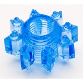 Голубая гелевая насадка-звезда - Toyfa Basic - в Стерлитамаке купить с доставкой