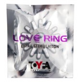 Прозрачное гелевое эрекционное кольцо с шипиками - Toyfa Basic - в Стерлитамаке купить с доставкой