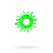 Зеленое эрекционное кольцо-солнце - Toyfa Basic - в Стерлитамаке купить с доставкой