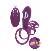 Фиолетовая эрекционная вибронасадка Halo Halo C-Ring Sleeve - Toy Joy - в Стерлитамаке купить с доставкой