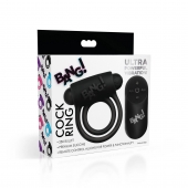 Черное эрекционное виброкольцо 28X Remote Control Vibrating Cock Ring   Bullet - XR Brands - в Стерлитамаке купить с доставкой