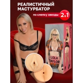 Двусторонний мастурбатор Lola Taylor - 22 см. - ФлешНаш - в Стерлитамаке купить с доставкой