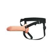 Полый страпон на ремнях 8’’ Hollow Silicone Strap-on - Pipedream - купить с доставкой в Стерлитамаке
