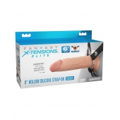 Полый страпон на ремнях 6’’ Hollow Silicone Strap-on - Pipedream - купить с доставкой в Стерлитамаке