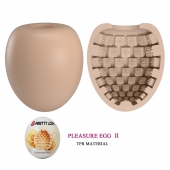 Бежевый мастурбатор-яйцо Pleasure Egg II - Baile - в Стерлитамаке купить с доставкой