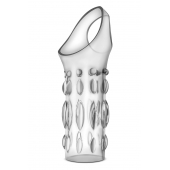 Прозрачная насадка на пенис Stretchy Studded Penis Sleeve Ring - Blush Novelties - в Стерлитамаке купить с доставкой