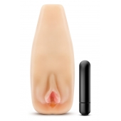 Мастурбатор-вагина с вибрацией Soft   Wet Natasha Realistic Beige Masturbator - Blush Novelties - в Стерлитамаке купить с доставкой