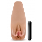 Маструбатор-вагина с вибрацией Soft   Wet Renata Realistic Tan Masturbator - Blush Novelties - в Стерлитамаке купить с доставкой