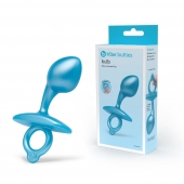 Голубая анальная пробка для массажа простаты Bulb Silicone Prostate Plug - 10,7 см. - b-Vibe - в Стерлитамаке купить с доставкой