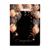 Пакет с вырубной ручкой и принтом в виде шариков (30х40 см) - Сима-Ленд - купить с доставкой в Стерлитамаке