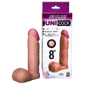 Фаллическая насадка для страпона UNICOCK 8  - 20 см. - LOVETOY (А-Полимер) - купить с доставкой в Стерлитамаке