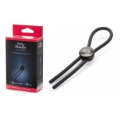 Тёмно-серое эрекционное кольцо с зажимом Again and Again Adjustable Cock Ring - Fifty Shades of Grey - в Стерлитамаке купить с доставкой