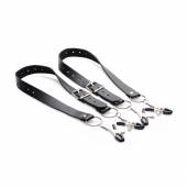 Ремни с зажимами для половых губ Spread Labia Spreader Straps with Clamps - XR Brands - купить с доставкой в Стерлитамаке