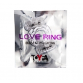 Прозрачное виброкольцо с двумя вибропульками - Toyfa Basic - в Стерлитамаке купить с доставкой