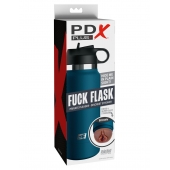 Смуглый мастурбатор-вагина в синей колбе F*ck Flask - Pipedream - в Стерлитамаке купить с доставкой