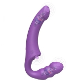 Фиолетовый безремневой страпон Straples Strap-On Dildo - Erokay - купить с доставкой в Стерлитамаке