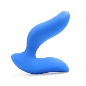 Синий вибромассажер простаты 3,5’’ Curve P-spot Massager - 12 см. - Erokay - в Стерлитамаке купить с доставкой