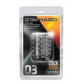 Прозрачная насадка с шипами и шишечками STAY HARD COCK SLEEVE 03 CLEAR - Blush Novelties - в Стерлитамаке купить с доставкой