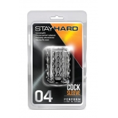 Прозрачная насадка с бороздками STAY HARD COCK SLEEVE 04 CLEAR - Blush Novelties - в Стерлитамаке купить с доставкой